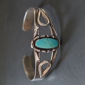 Fred Harvey Bell Sterling Bracelet